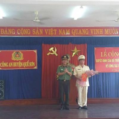 Công bố quyết định điều động, bổ nhiệm Trưởng Công an huyện Quế Sơn
